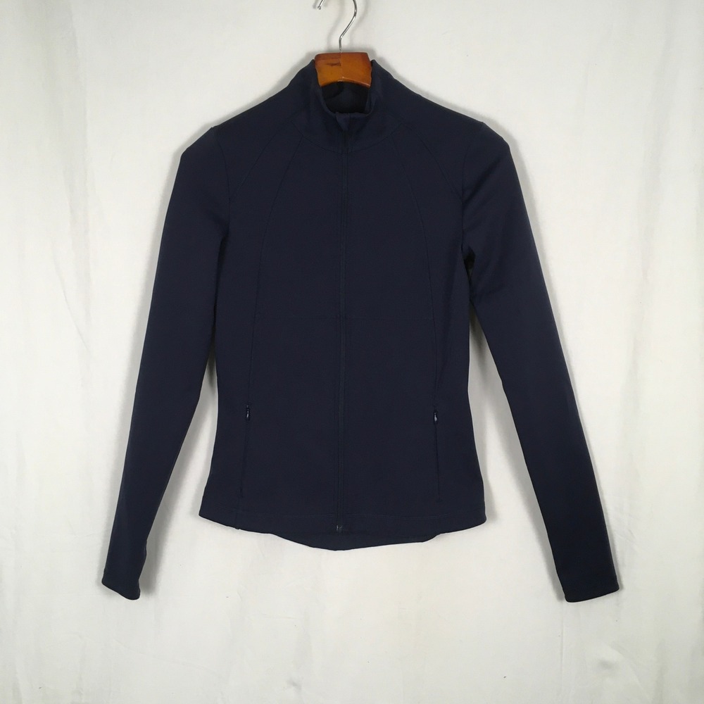 Sweaty Betty‎ Power Zip Through Running Jacket Navy Blue Size S